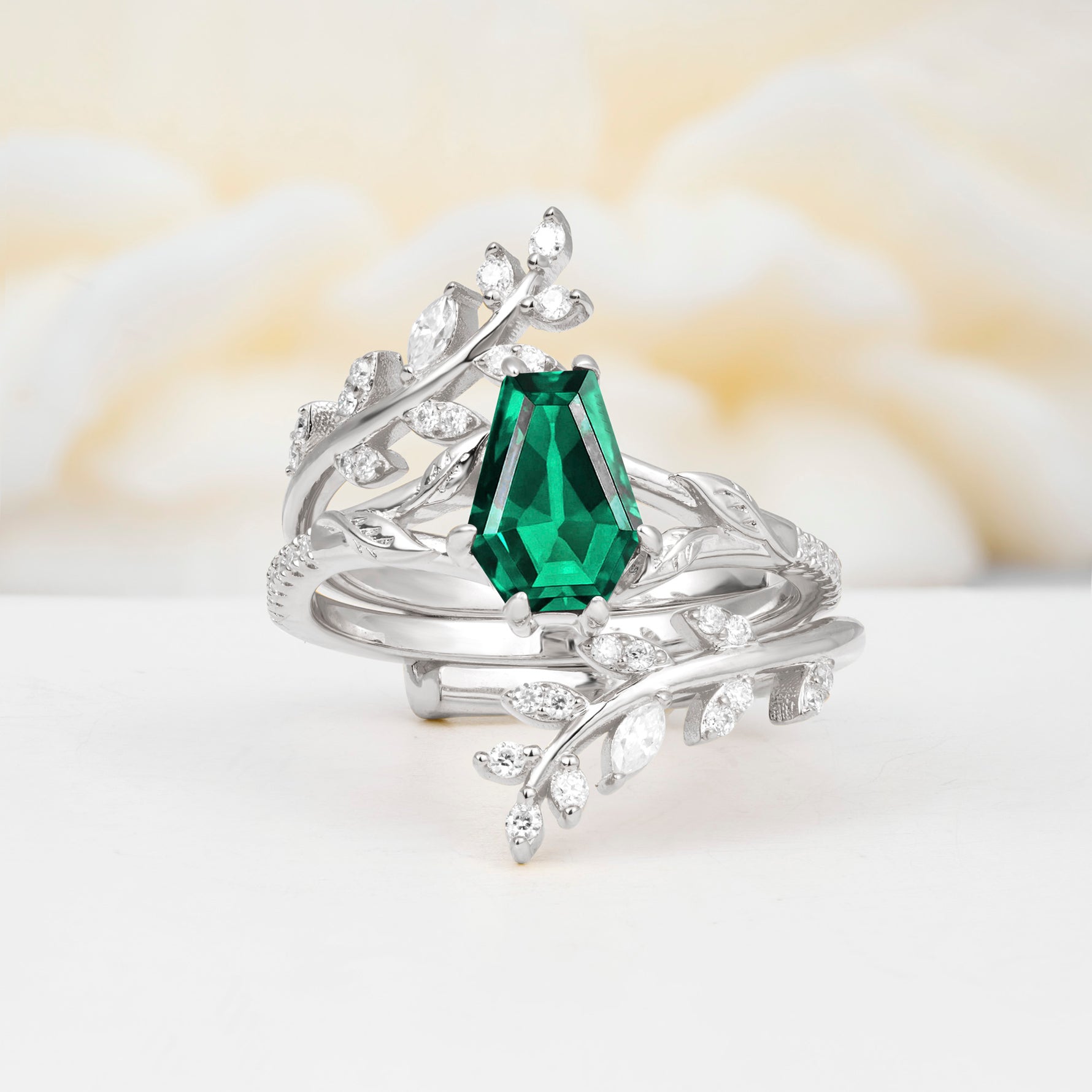 SR17144 Emerald Ring - Additional view