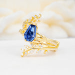 SR17144 Sapphire Ring - White-Gold
