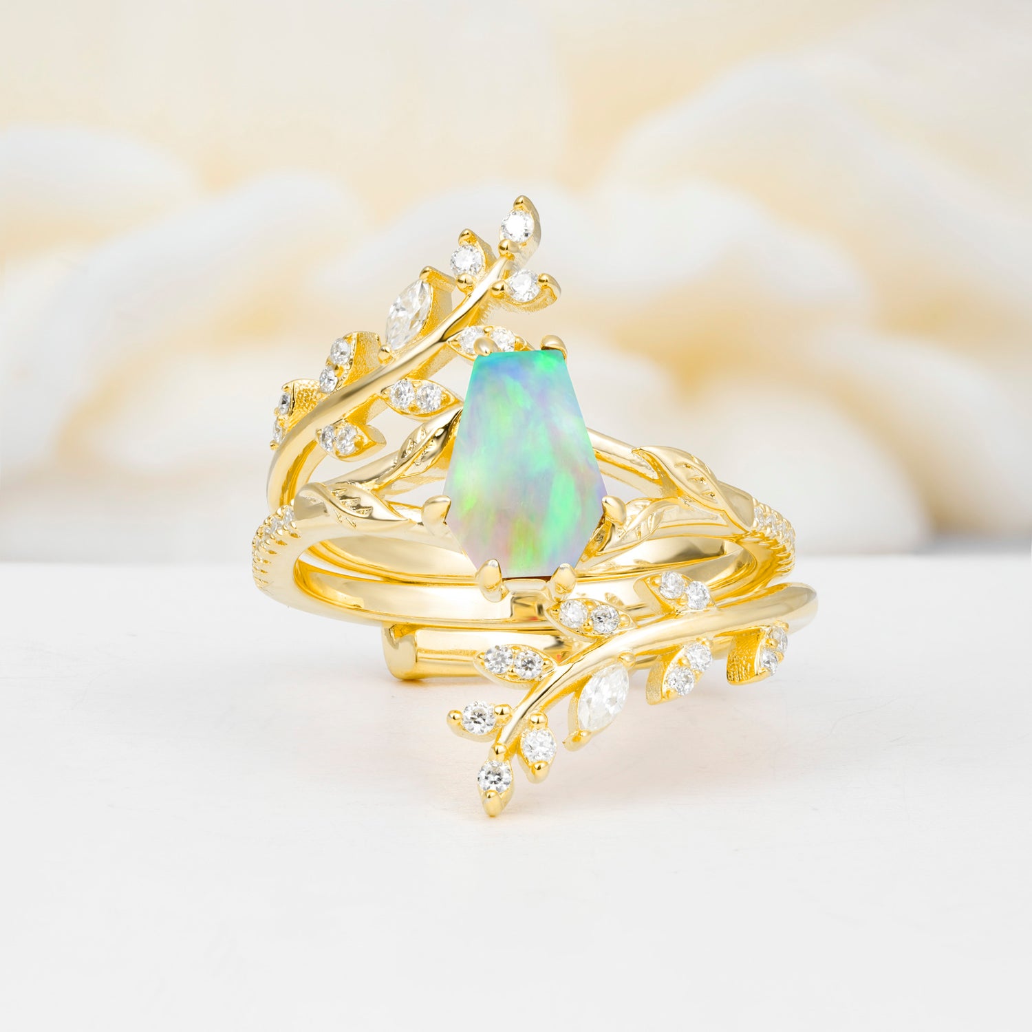 SR17144 Fire Opal Ring - Additional view