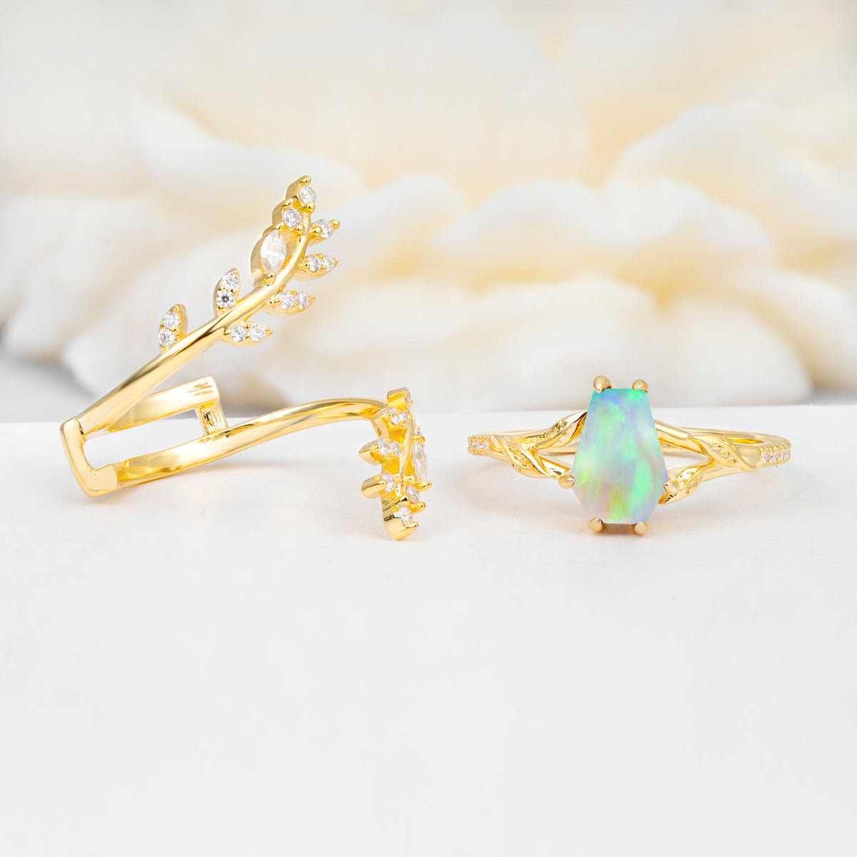 SR17144 Fire Opal Ring - Additional view