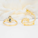SR17144 Black Rutilated Quartz Ring - Additional view