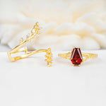 SR17144 Garnet Ring - Additional view