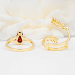 SR17144 Garnet Ring - Additional view