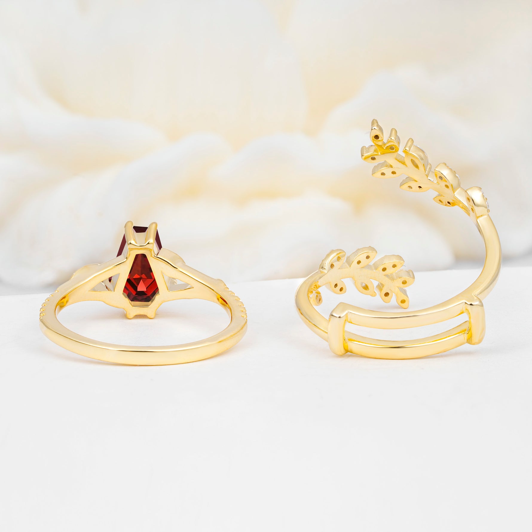 SR17144 Garnet Ring - Additional view