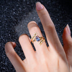 SR17144 Alexandrite Ring - Rose-Gold