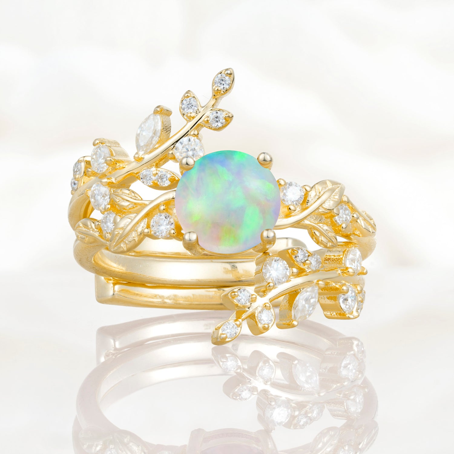 SR17148 Fire Opal Ring - Additional view