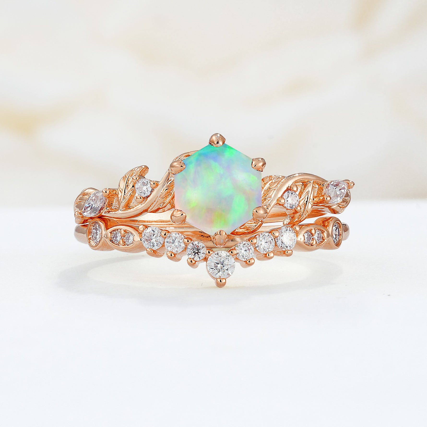 SR17149 Fire Opal Ring - Additional view