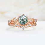 SR17149 Moss Agate Ring - Additional view