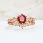 SR17149 Garnet Ring - Additional view