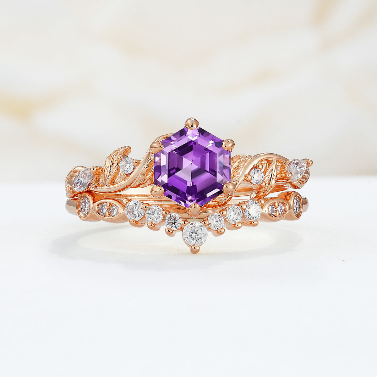 SR17149 Amethyst Ring - Additional view