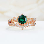 SR17149 Emerald Ring - Additional view