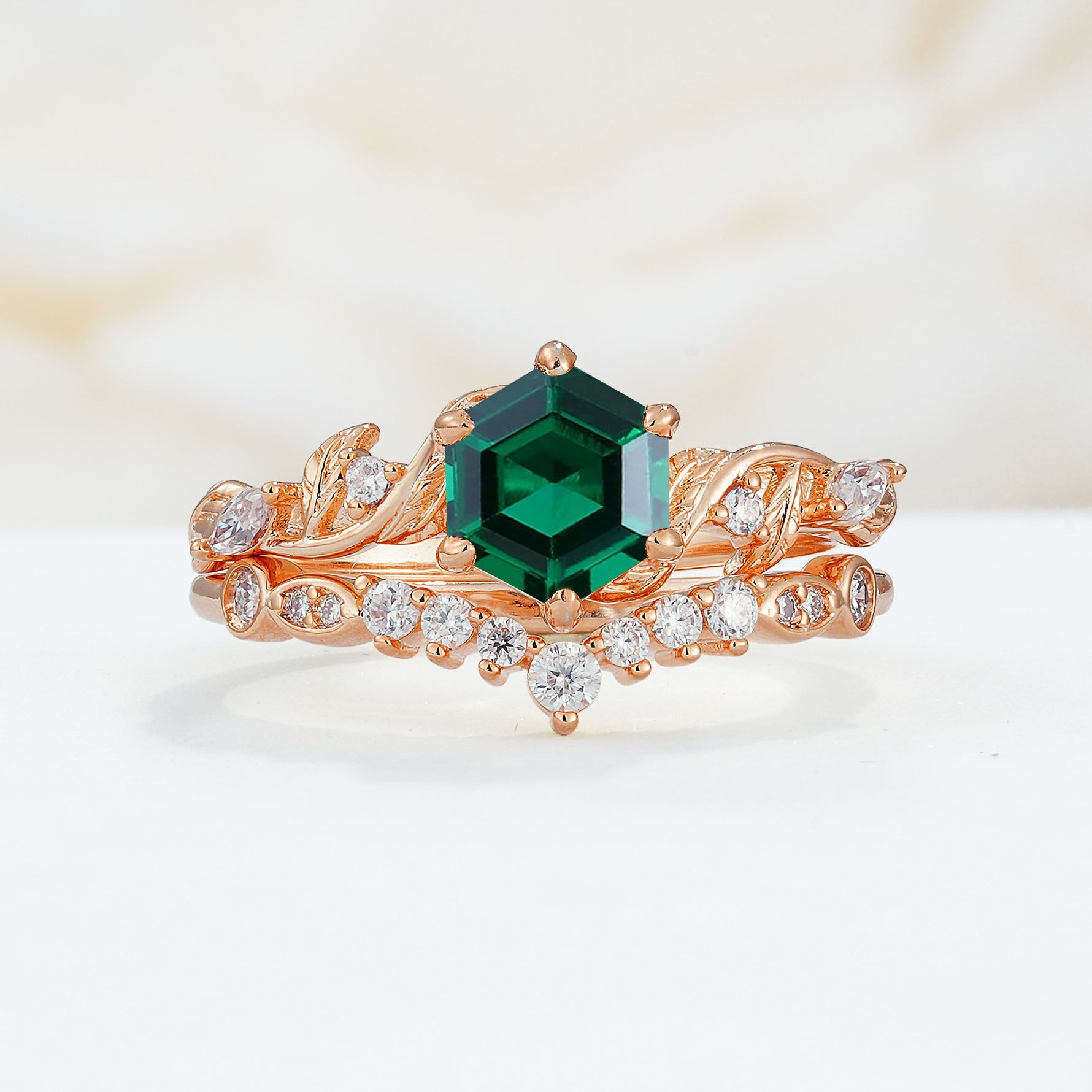 SR17149 Emerald Ring - Additional view