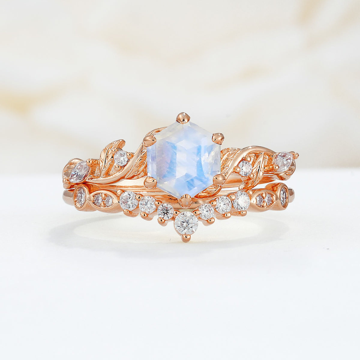 SR17149 Moonstone Ring - Additional view