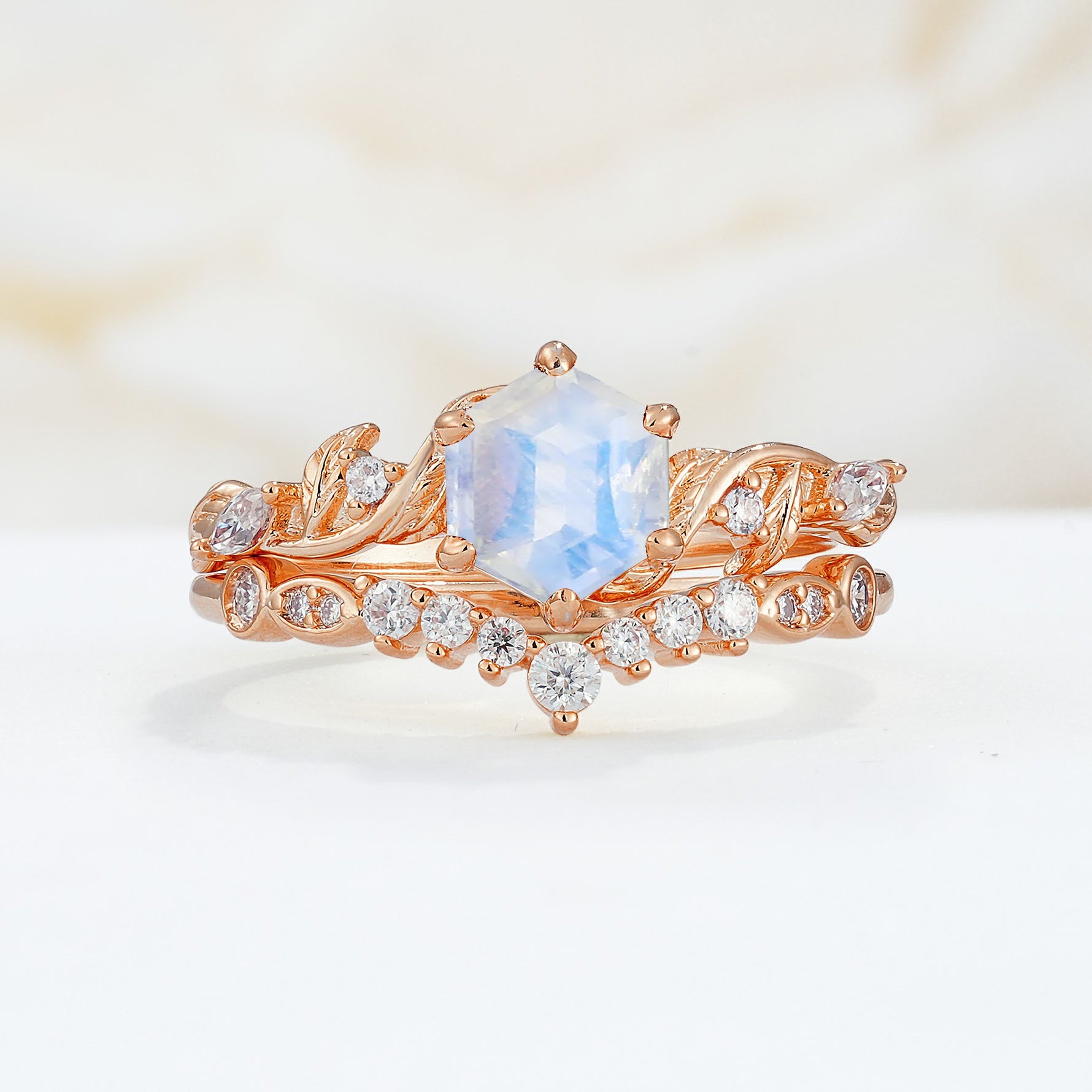 SR17149 Moonstone Ring - Additional view