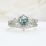 SR17149 Moss Agate Ring - Additional view