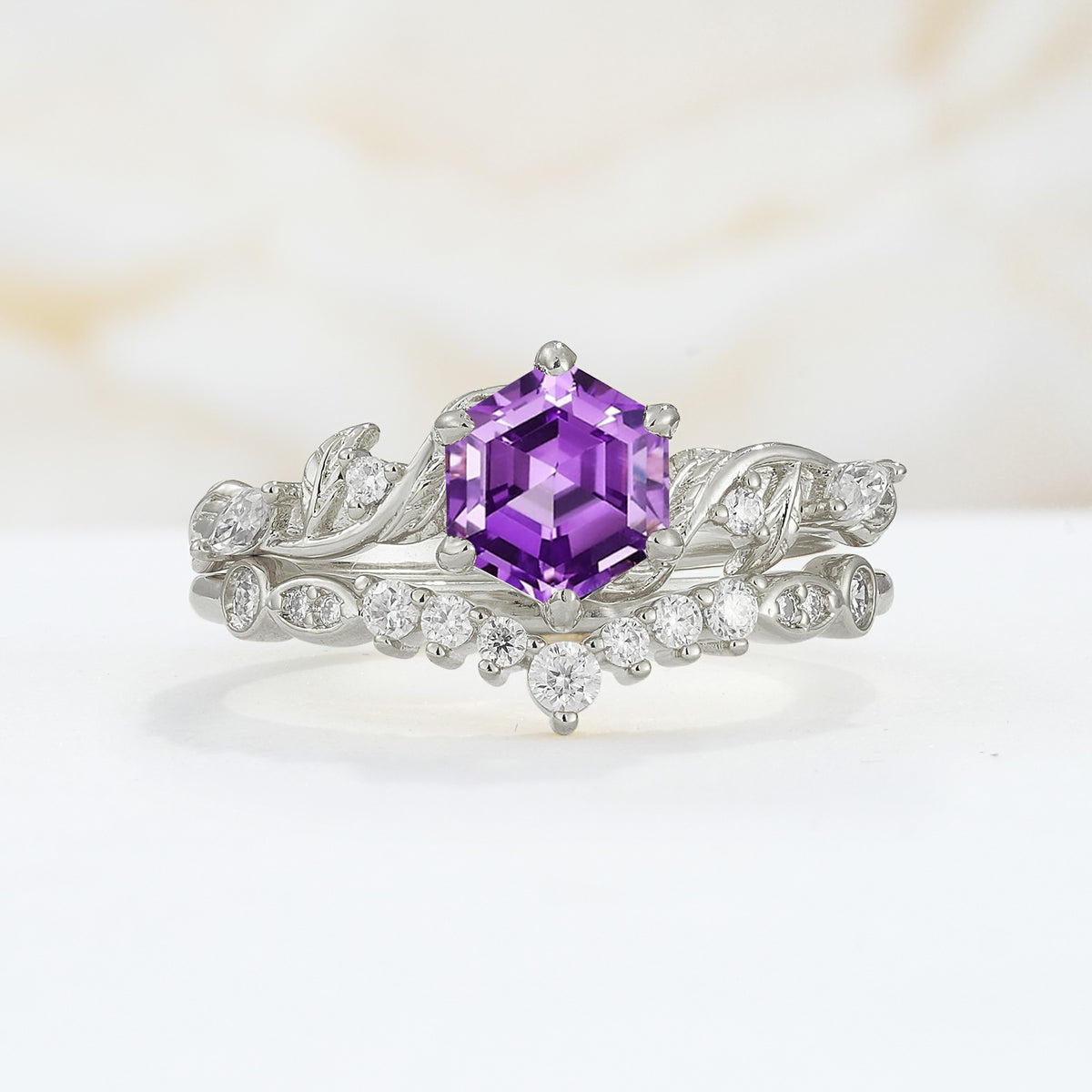 SR17149 Amethyst Ring - Additional view