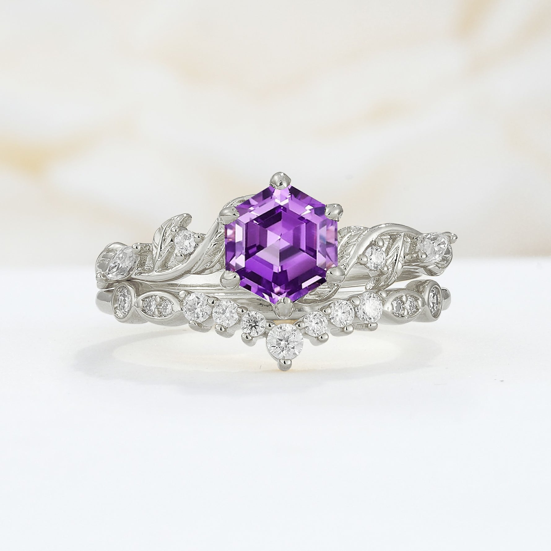 SR17149 Amethyst Ring - Additional view