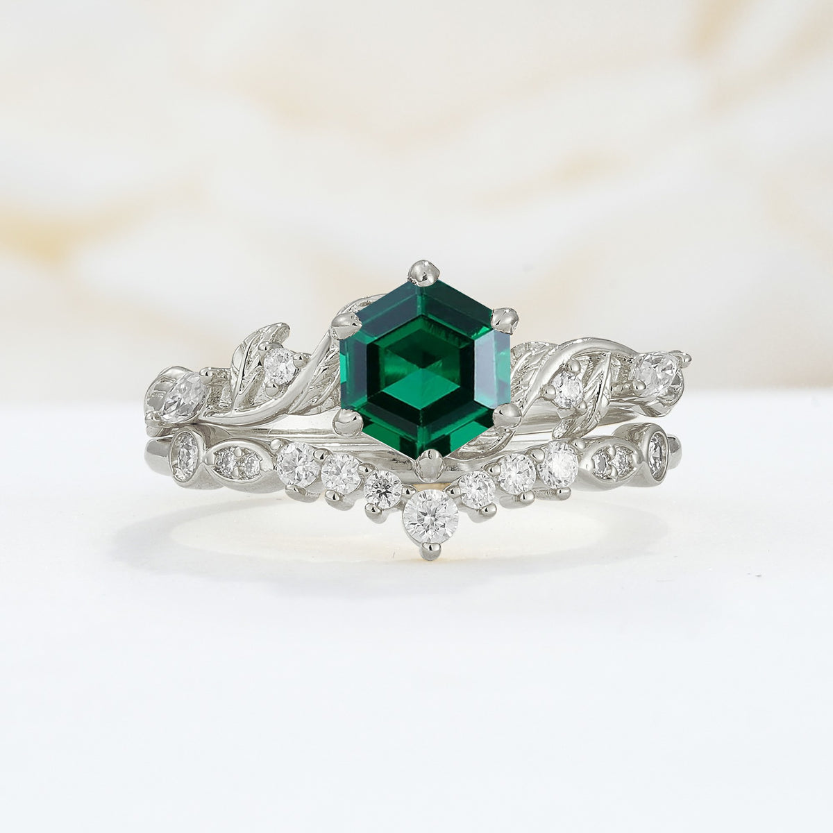 SR17149 Emerald Ring - Additional view