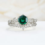 SR17149 Emerald Ring - Additional view