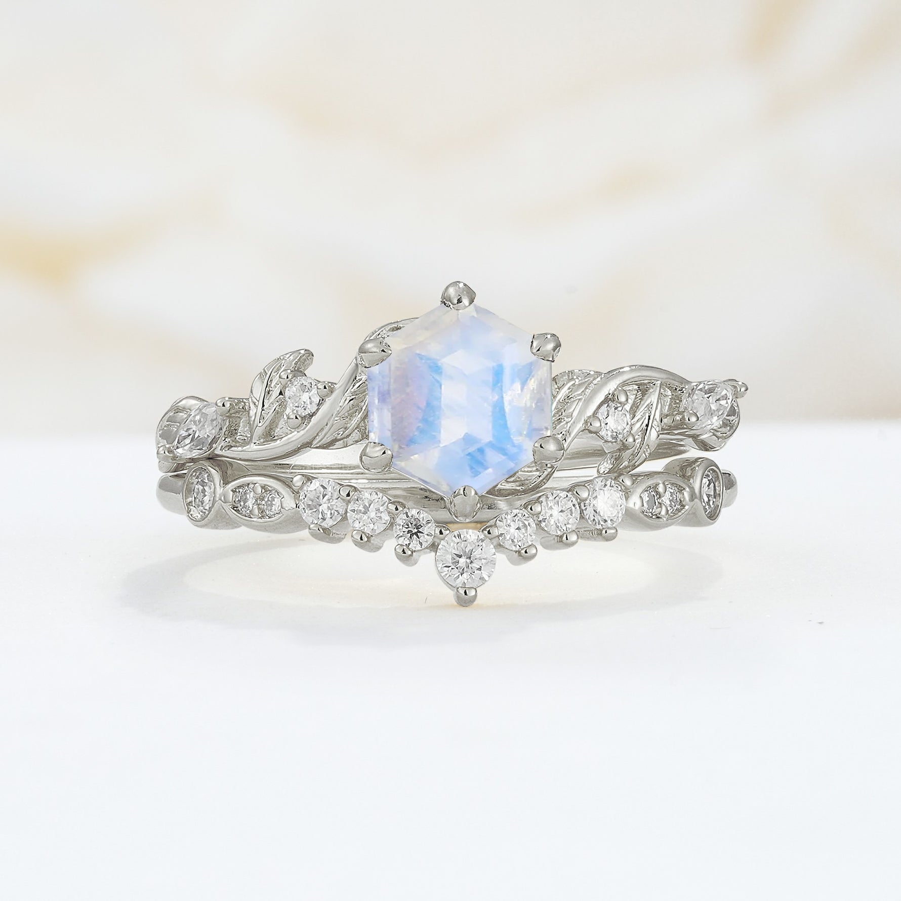 SR17149 Moonstone Ring - Additional view