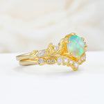 SR17149 Fire Opal Ring - Rose-Gold