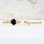 SR17149 Black Onyx Ring - White-Gold