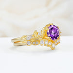 SR17149 Amethyst Ring - Rose-Gold