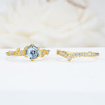 SR17149 Aquamarine Ring - White-Gold