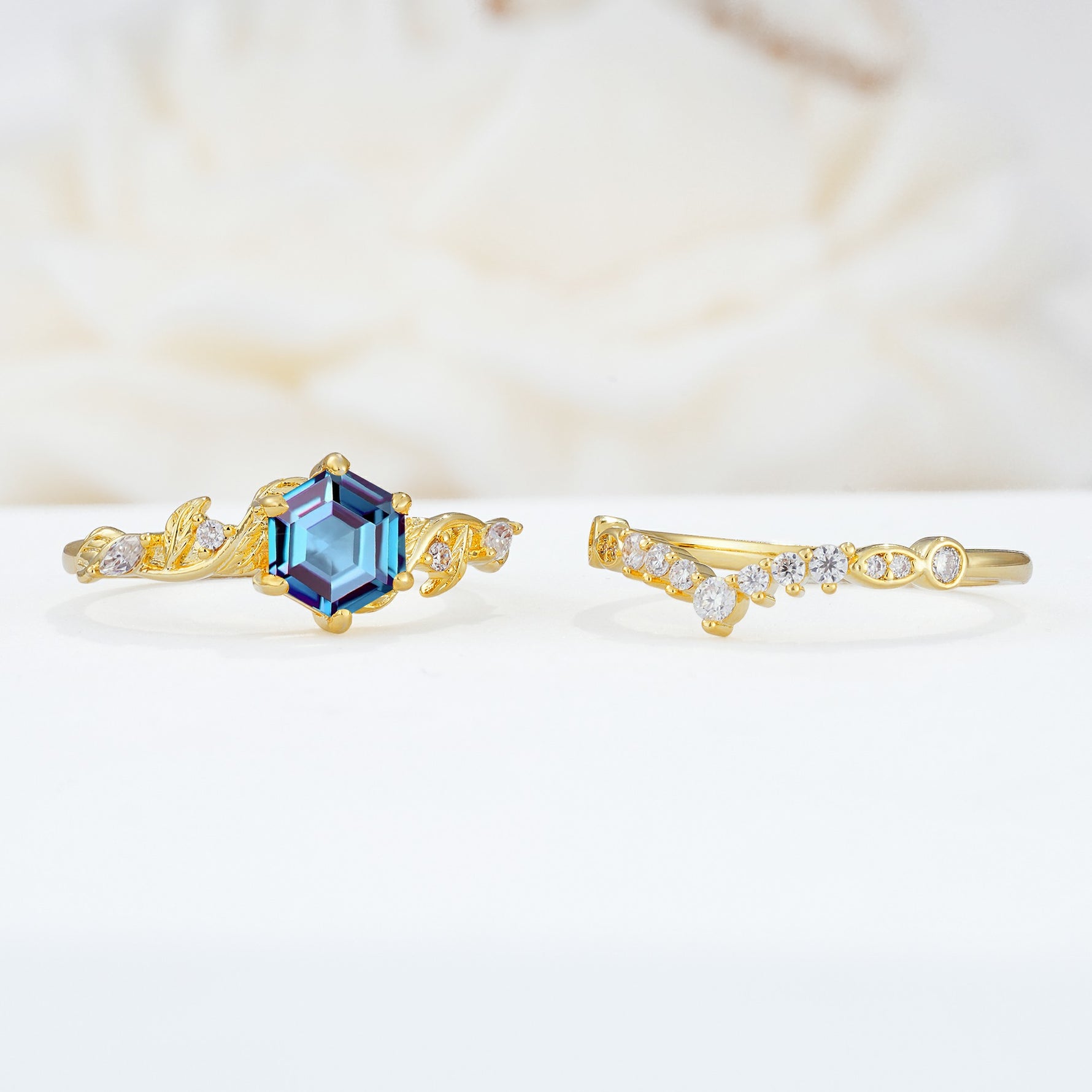 SR17149 Alexandrite Ring - White-Gold