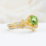 SR17149 Peridot Ring - Rose-Gold