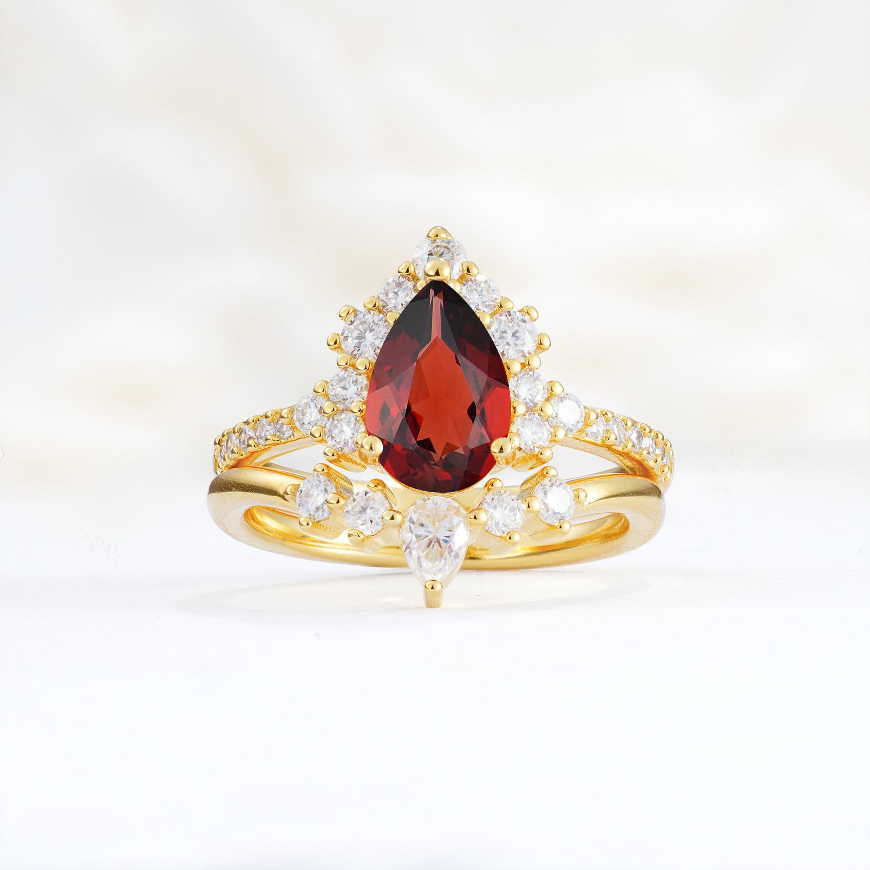SR17164 Garnet Ring - Additional view