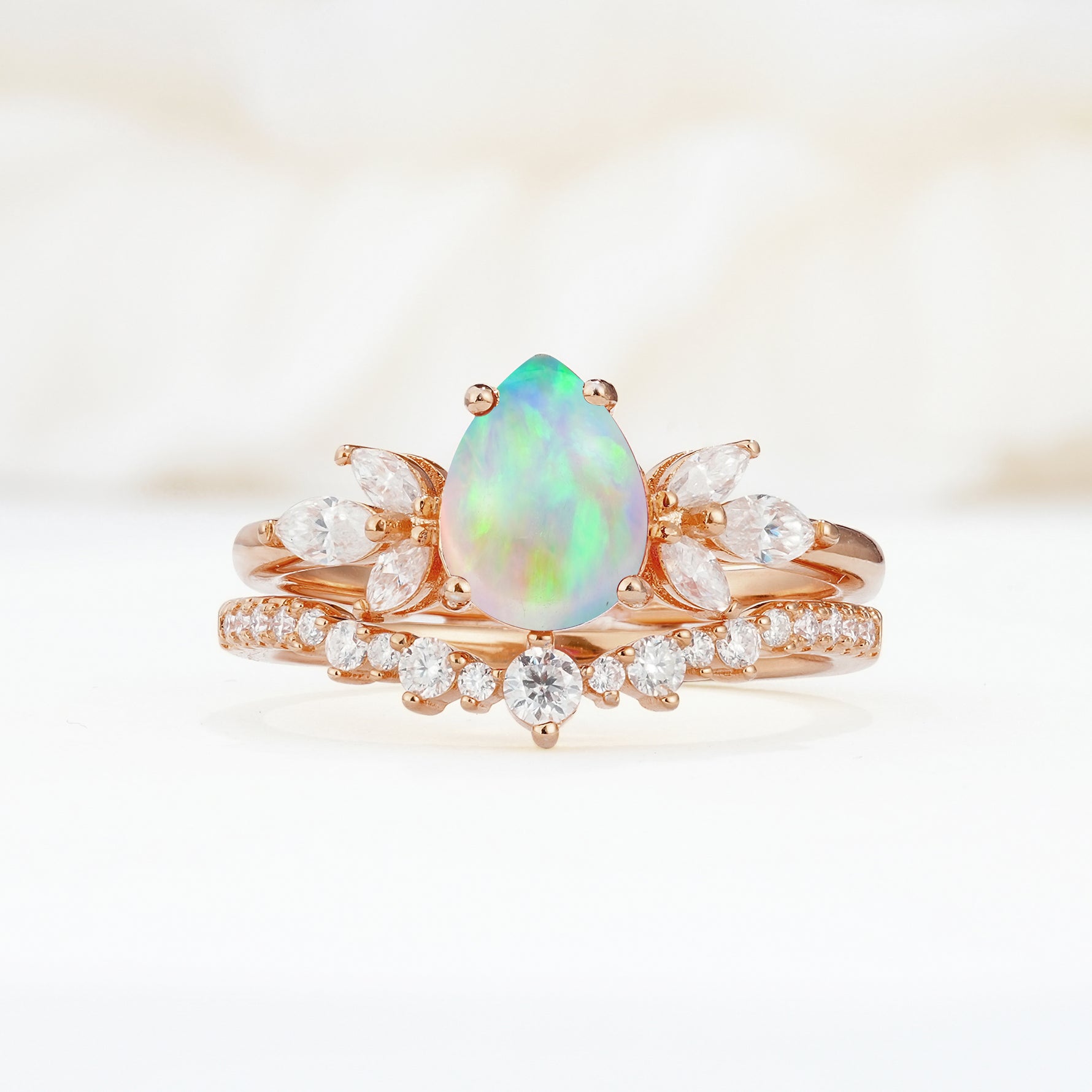 SR17165 Fire Opal Ring - Additional view