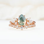 SR17165 Moss Agate Ring - Additional view