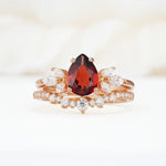 SR17165 Garnet Ring - Additional view