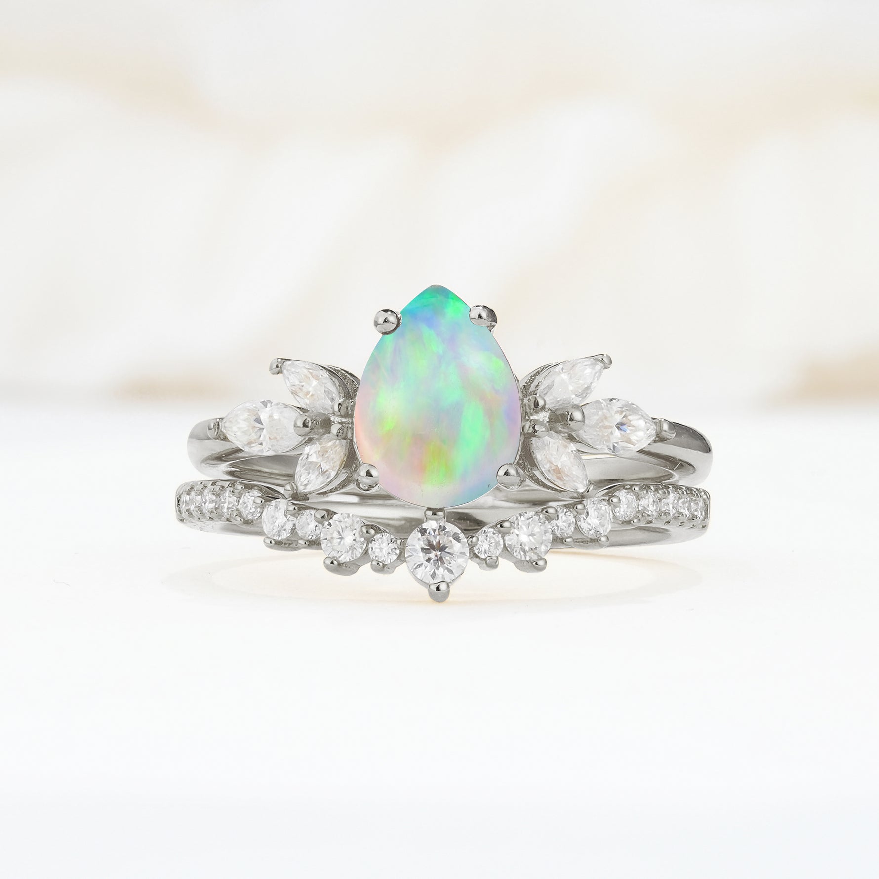 SR17165 Fire Opal Ring - Additional view