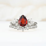 SR17165 Garnet Ring - Additional view