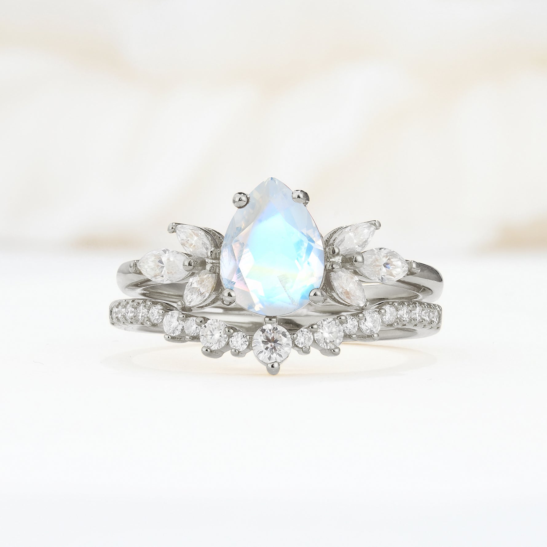 SR17165 Moonstone Ring - Additional view