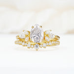 SR17165 Moissanite Ring - Yellow-Gold