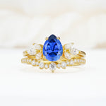 SR17165 Sapphire Ring - Yellow-Gold