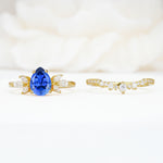 SR17165 Sapphire Ring - White-Gold