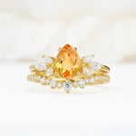 SR17165 Citrine Ring - Yellow-Gold