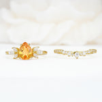 SR17165 Citrine Ring - White-Gold