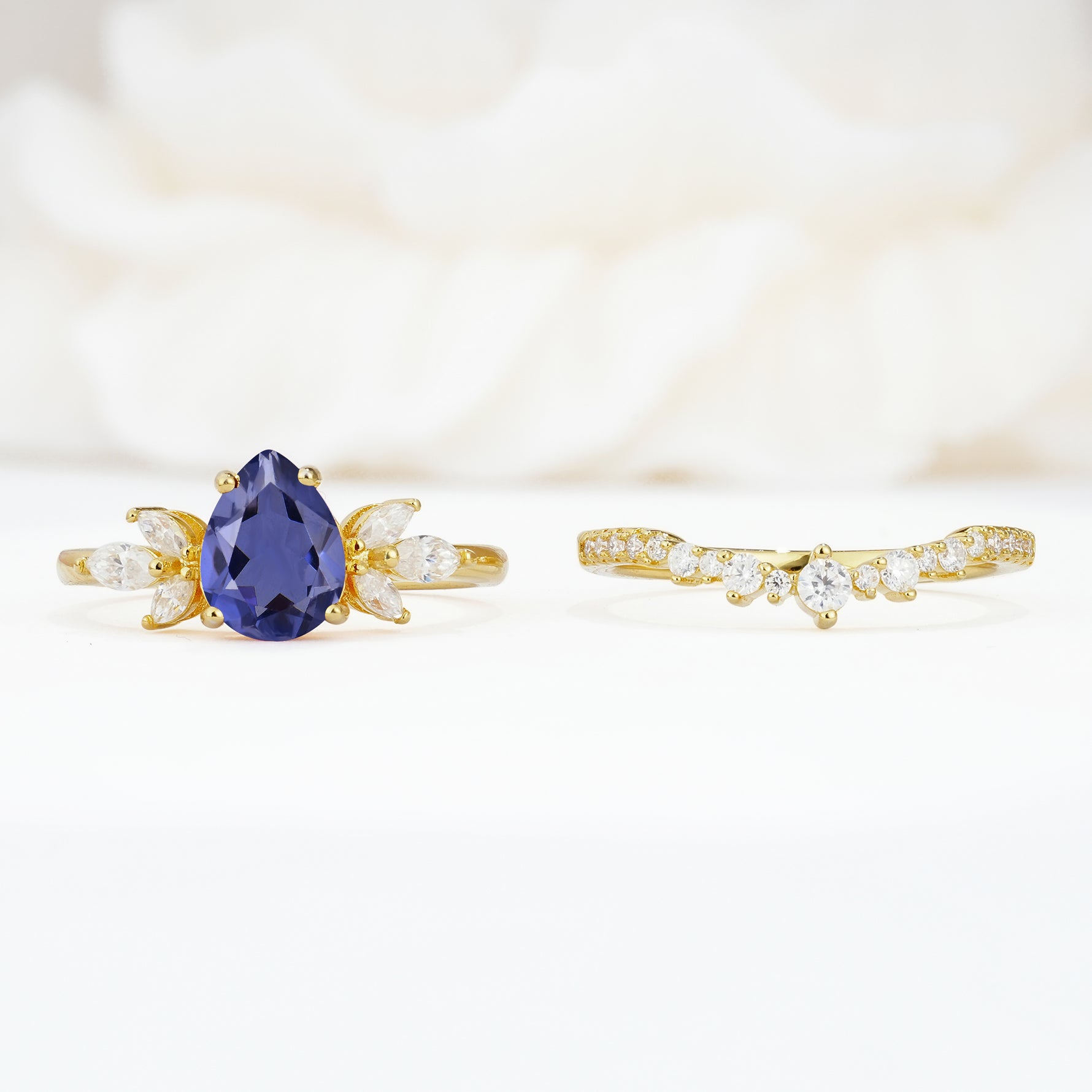 SR17165 Tanzanite Ring - White-Gold
