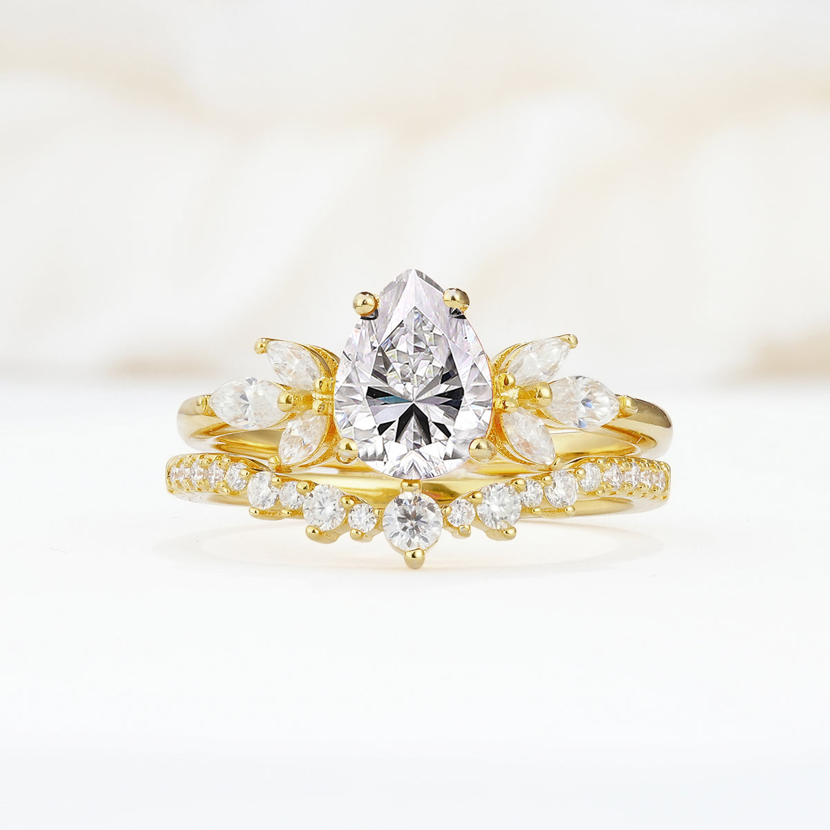 SR17165 Lab Diamond Ring - Yellow-Gold