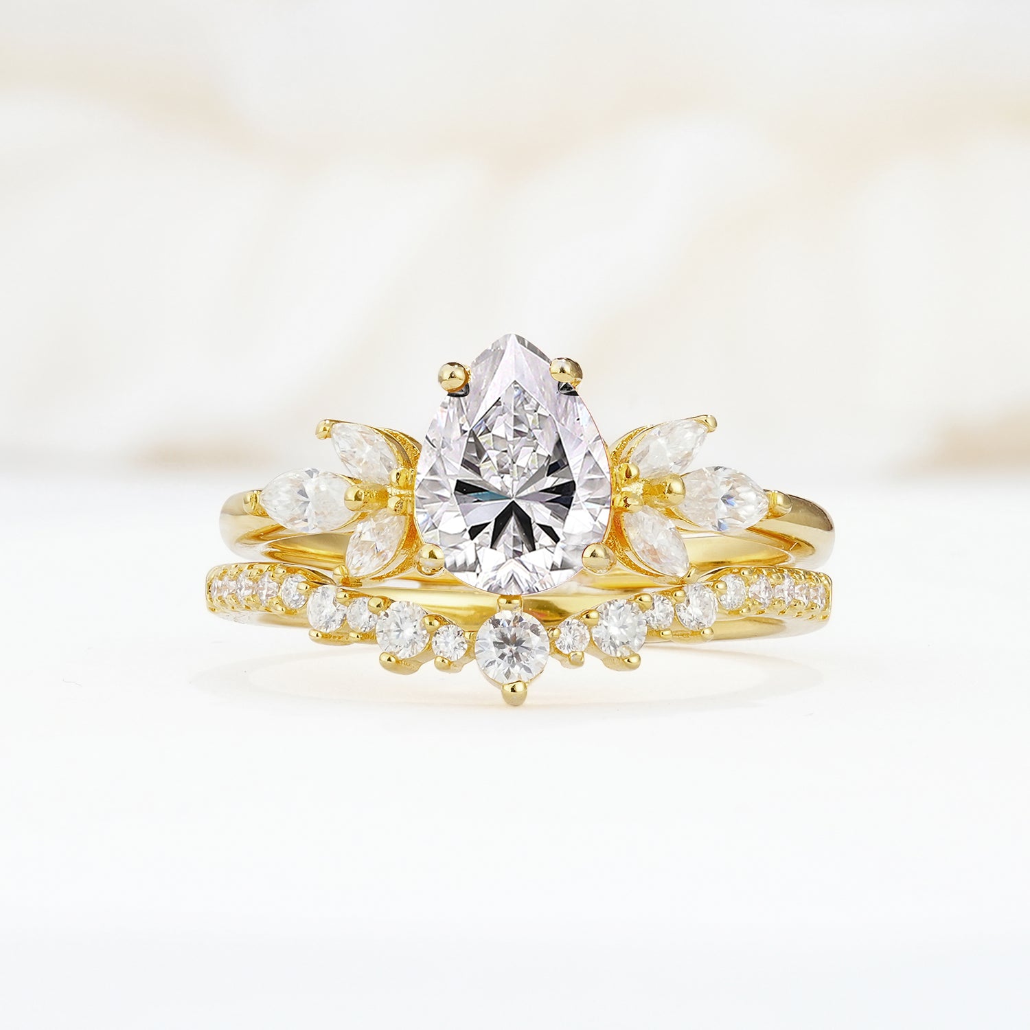 SR17165 Lab Diamond Ring - Yellow-Gold