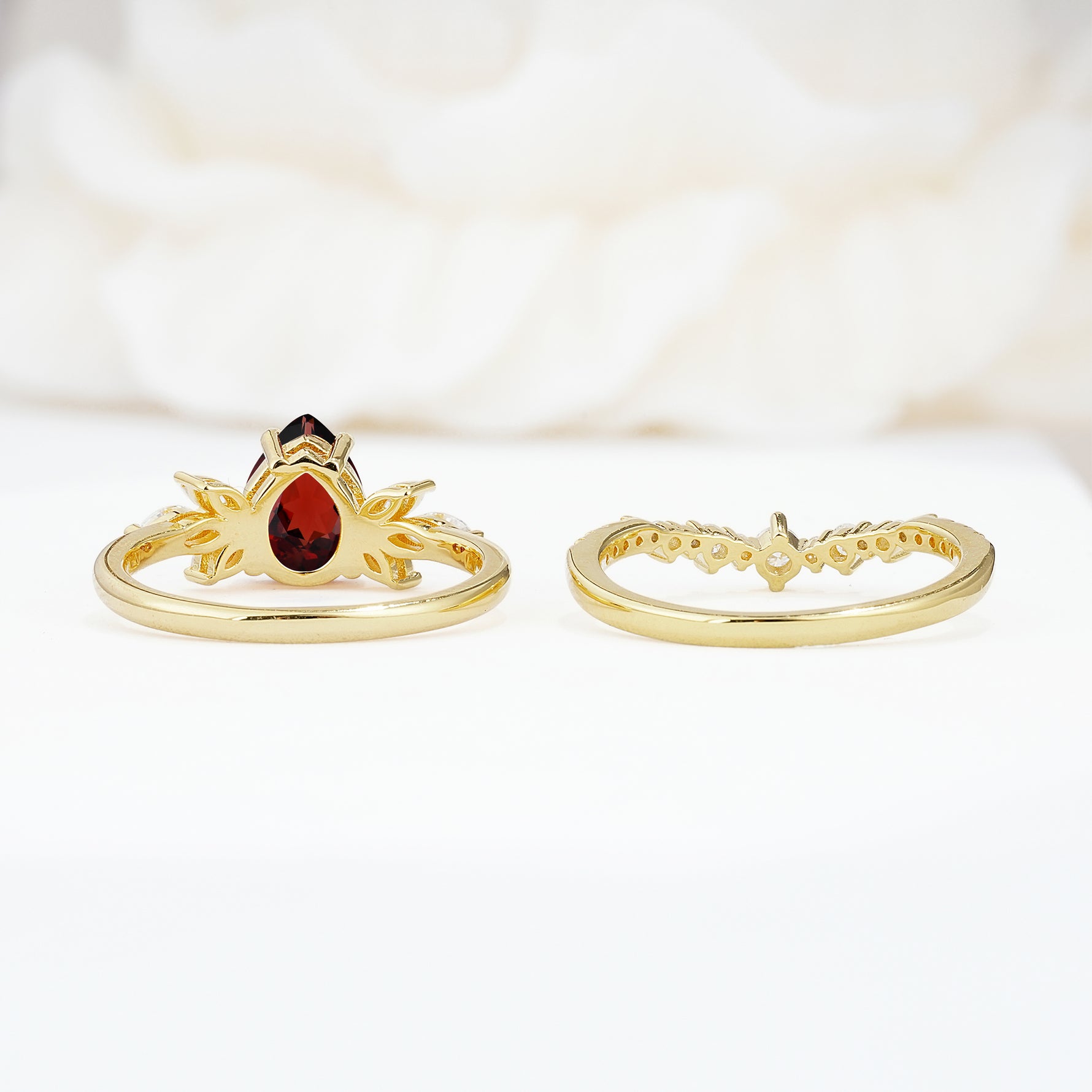 SR17165 Garnet Ring - Additional view