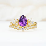 SR17165 Amethyst Ring - Yellow-Gold