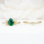SR17165 Emerald Ring - White-Gold