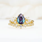 SR17165 Alexandrite Ring - Yellow-Gold