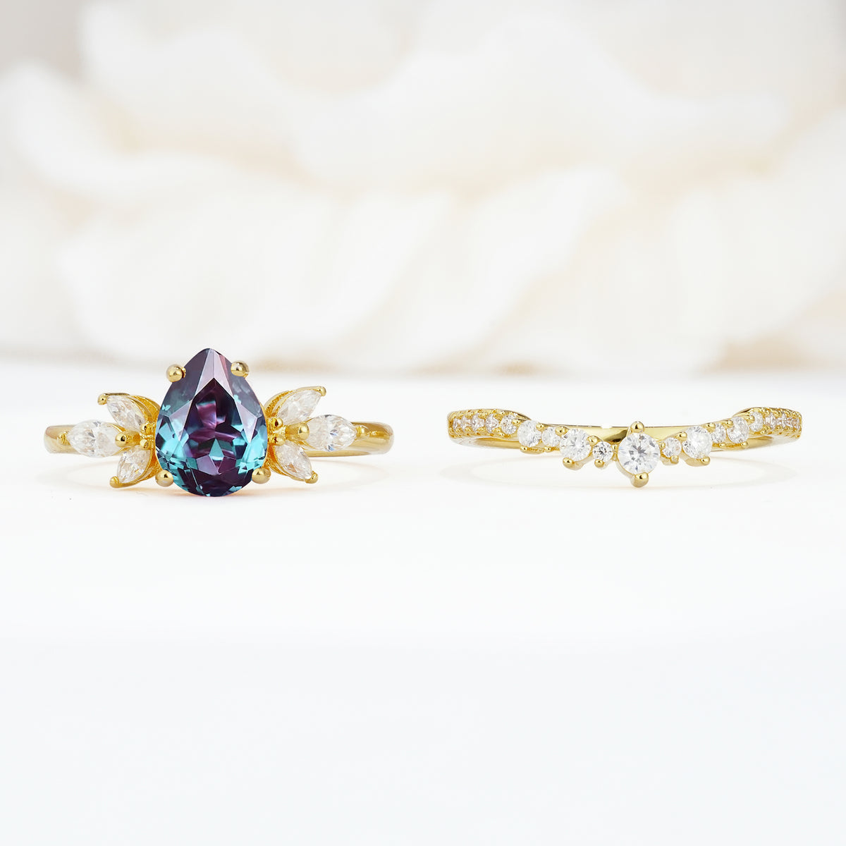 SR17165 Alexandrite Ring - White-Gold